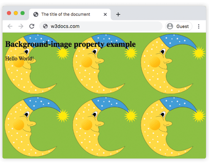 Propriedade CSS background-image