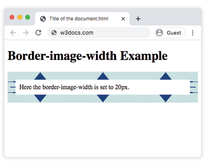 Propriedade CSS border-image-width