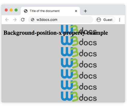 CSS background-position-x definido como 70%